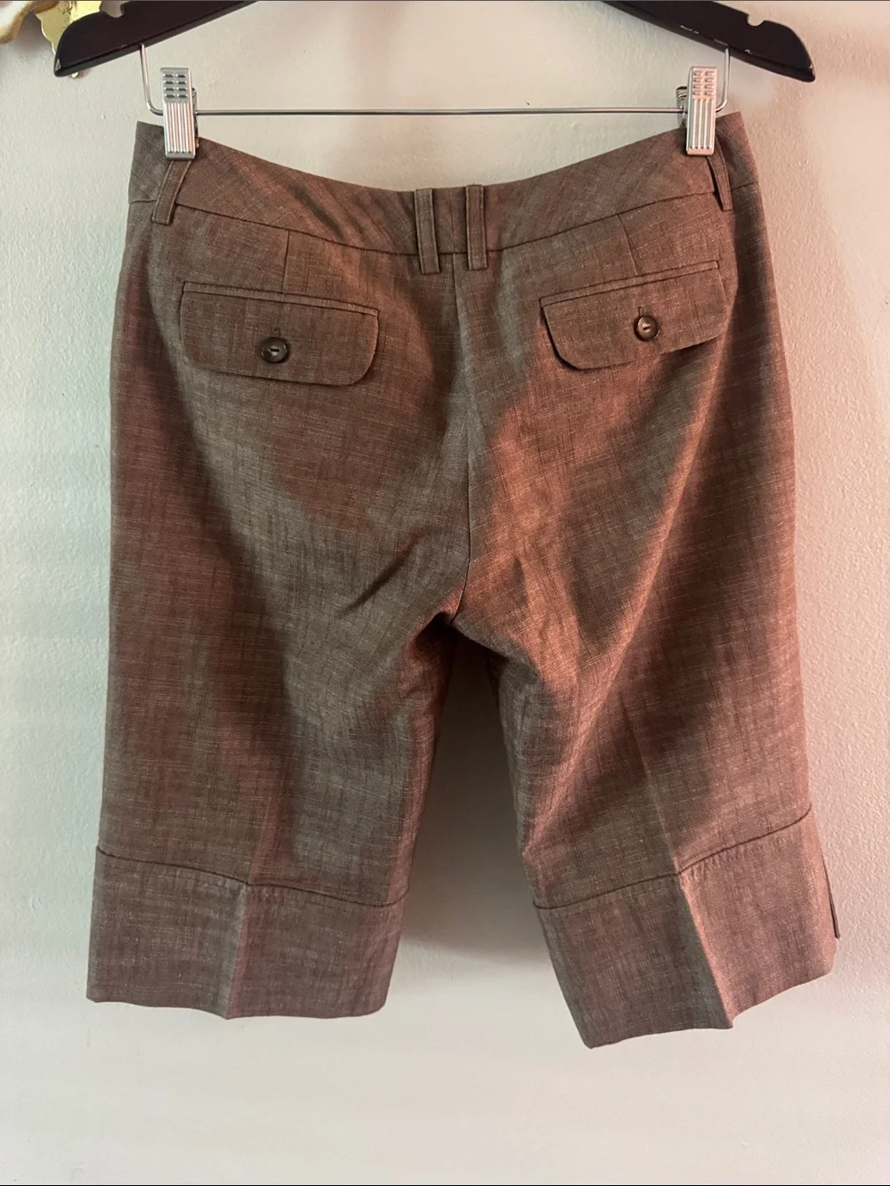 BCX Brown Textured Dress Shorts